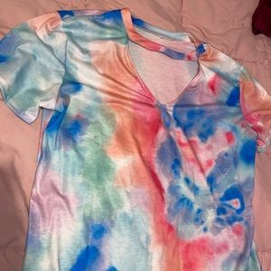 tie dye top XL